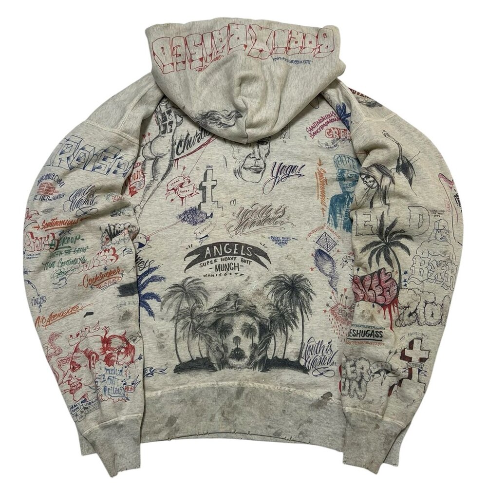 Saint Mxxxxxx x Born x Raised Pullover Hoodie Multi | Saint Michael - Picture 2 of 5